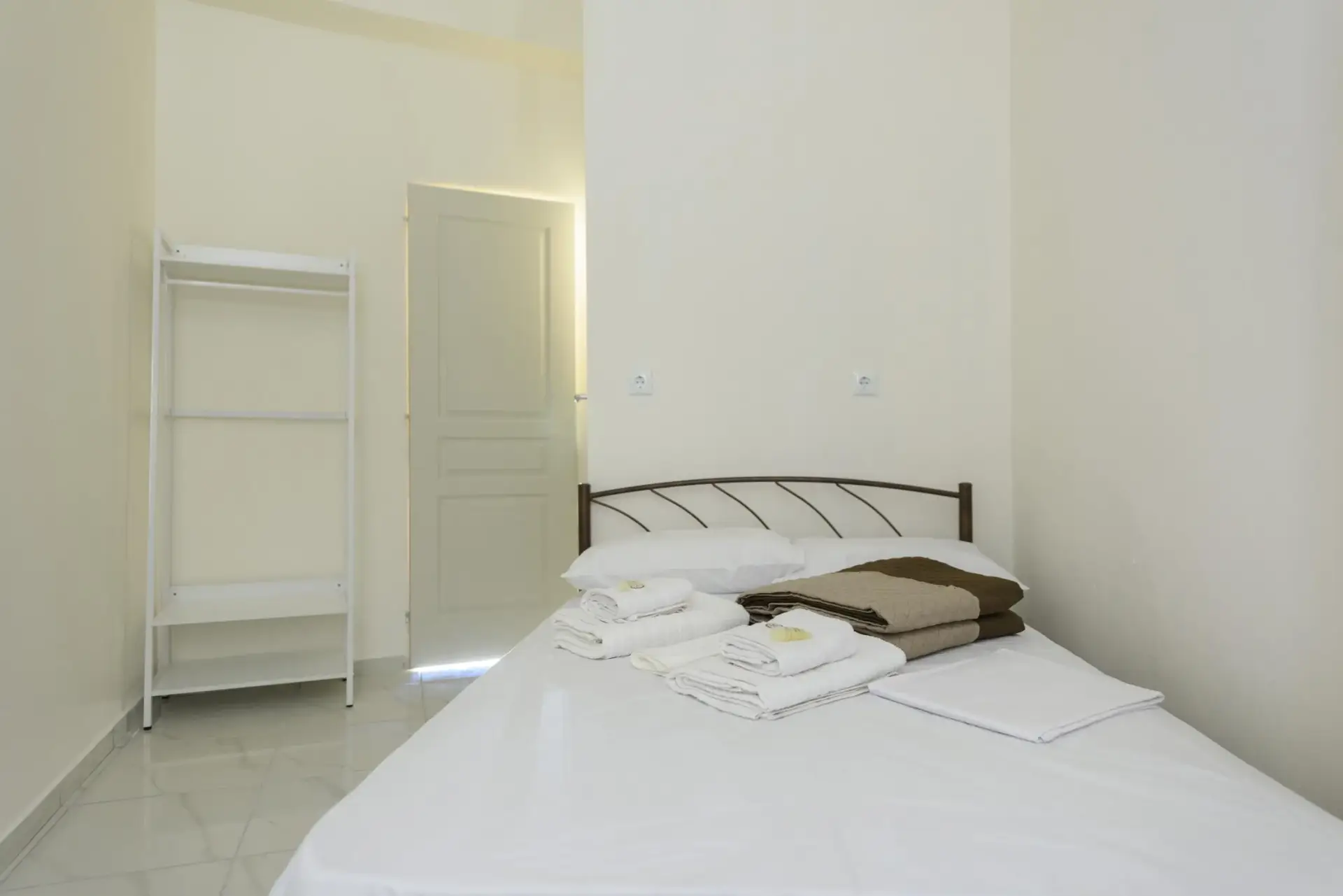 Picture of a double bed in a room