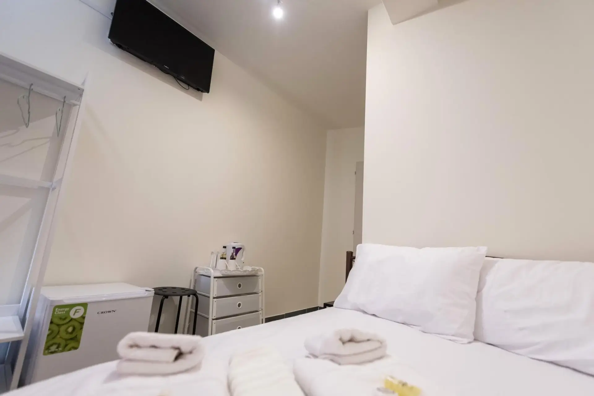 Picture of a double bed in a room