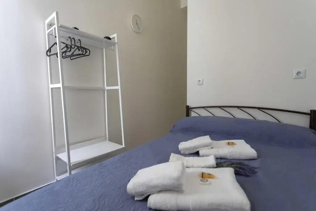 Picture of a double bed in a room